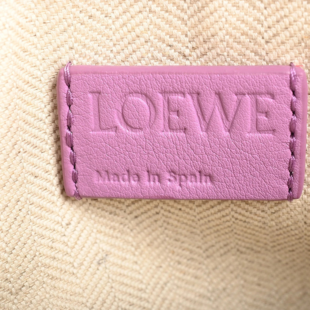 Loewe Hammock Hobo Shoulder Bag Leather Purple - Picture 6 of 7